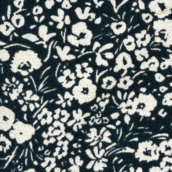 Pact Shirt Womens Medium Blue Floral Organic Cotton Button Front Long Sleeve - Picture 4 of 13